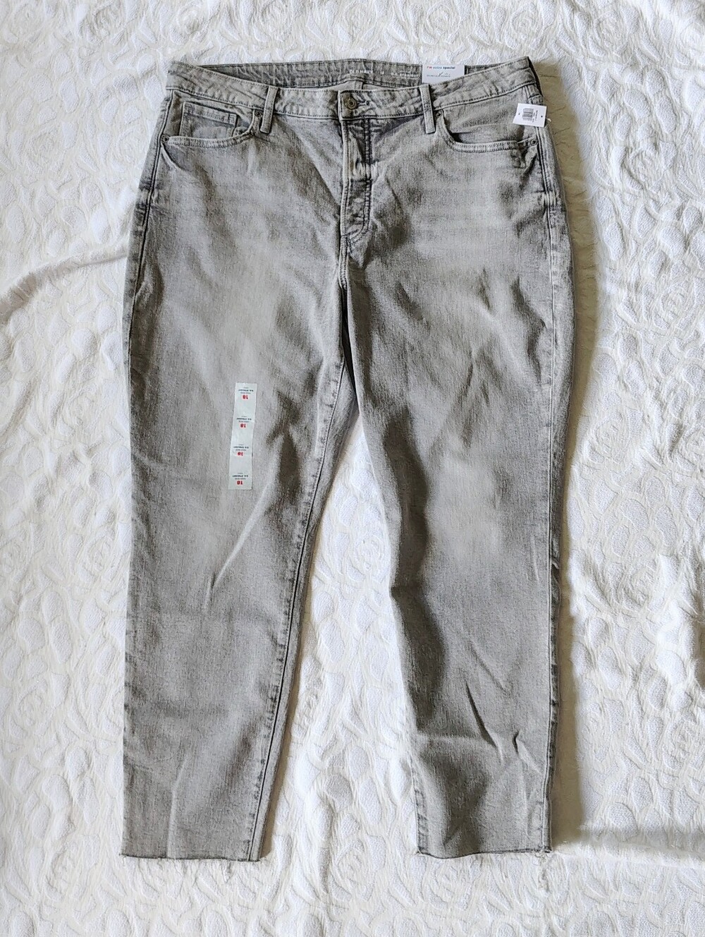 Old Navy OG Straight Slim Pocket Jeans Grey 18 New Nwt
